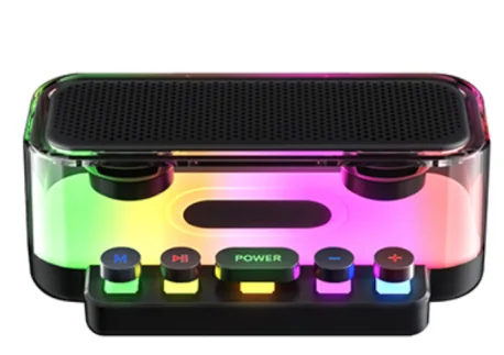 HZ-B150 Piano Keyboard Style Bluetooth Speaker with RGB Lights - 5W*2 Stereo Sound, BT 5.3, Portable Wireless Speaker for Immersive Audio & Colorful Visuals