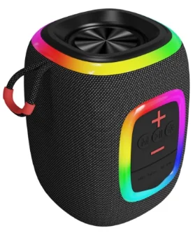 HZ-B271 Portable Bluetooth Speaker with TWS, RGB Lighting & Multiple Inputs (8W Speaker)