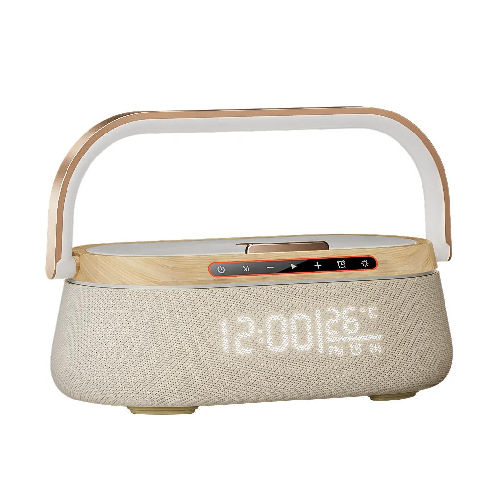HZ-B275 Portable Bluetooth Speaker with 15W Wireless Charging, 5W*2 Speakers, 1800mAh Battery
