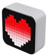 HZ-B313 Pixel Art Bluetooth Speaker with APP Control, TWS, RGB Lighting & Time Display