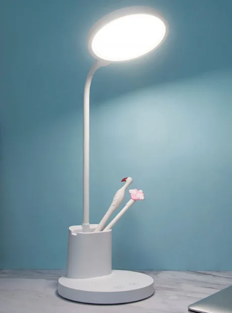 Y15 LED Desk Lamp with Pen Container, 3 Color Modes & Stepless Dimming