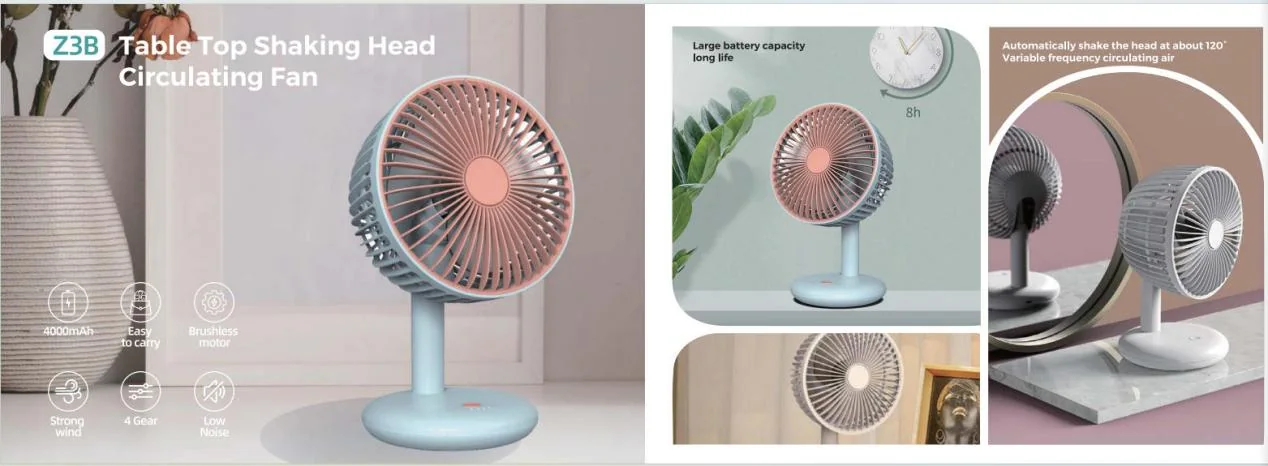 Z3B Z3B Table Top Shaking Head Circulating Fan